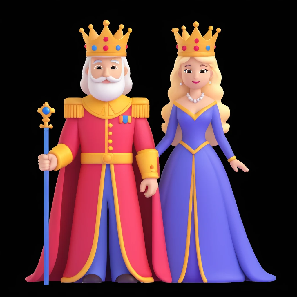 disney king and queen posing emoji