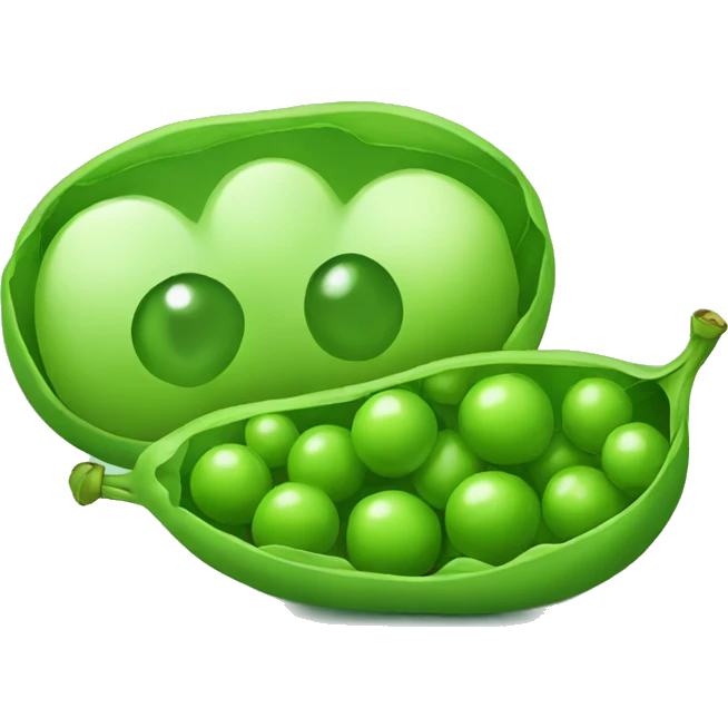 green peas close emoji