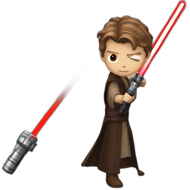 Anakin skywalker red lightsaber emoji