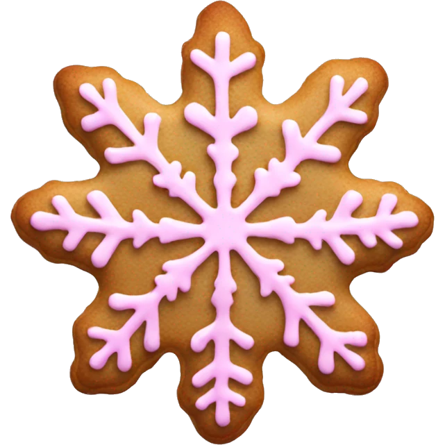 pink snowflake cookie  emoji