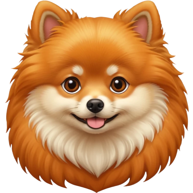  A pomerian dog. emoji