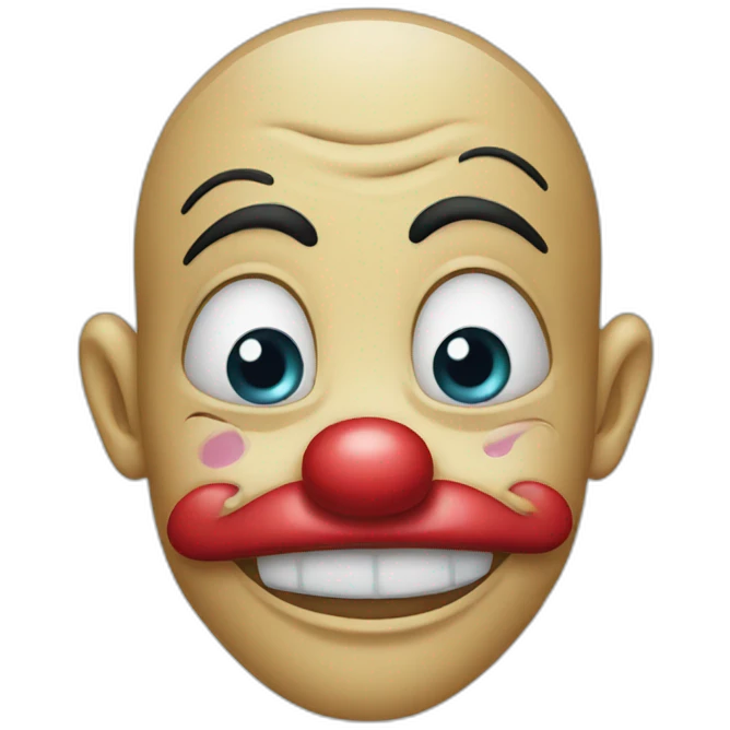 Crying clown emoji