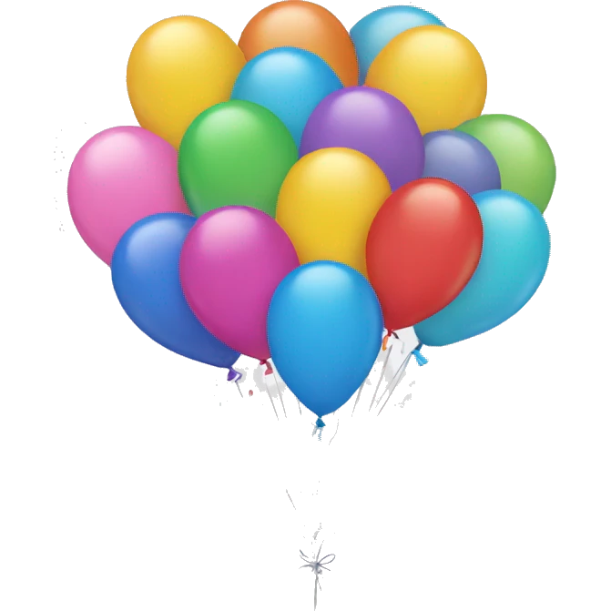 Birthday balloons emoji