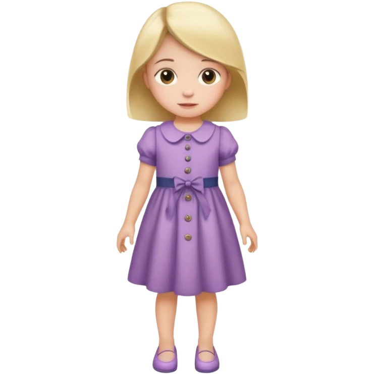 a little girl getting dressed emoji