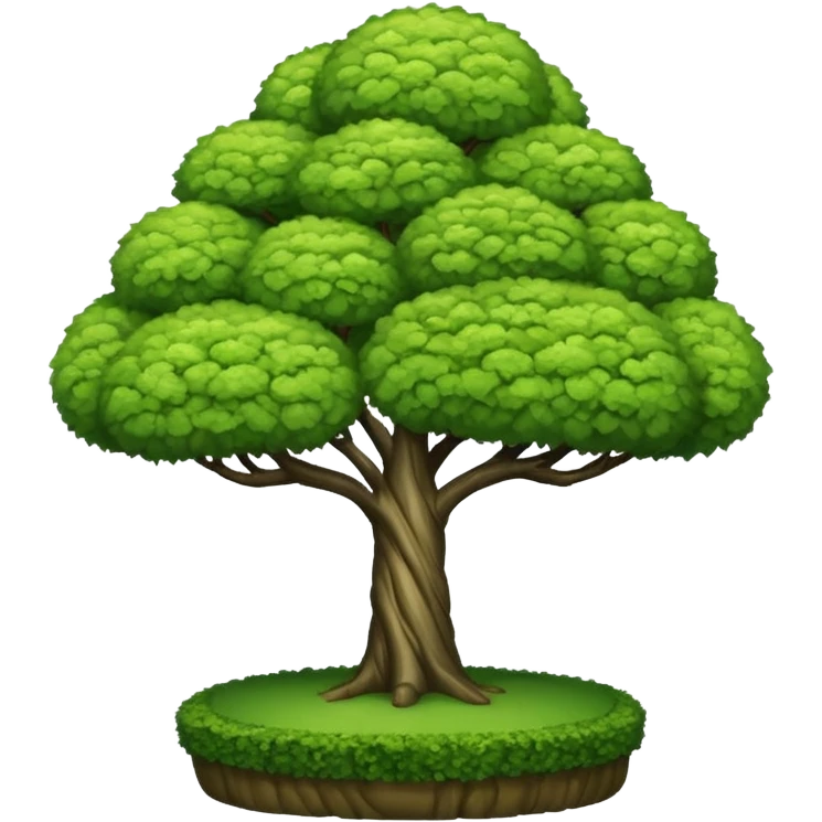 Cloud Pruning / Niwaki tree emoji