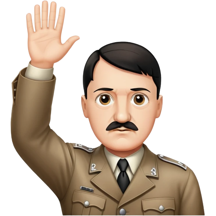 Hitler raising his hand forward  emoji
