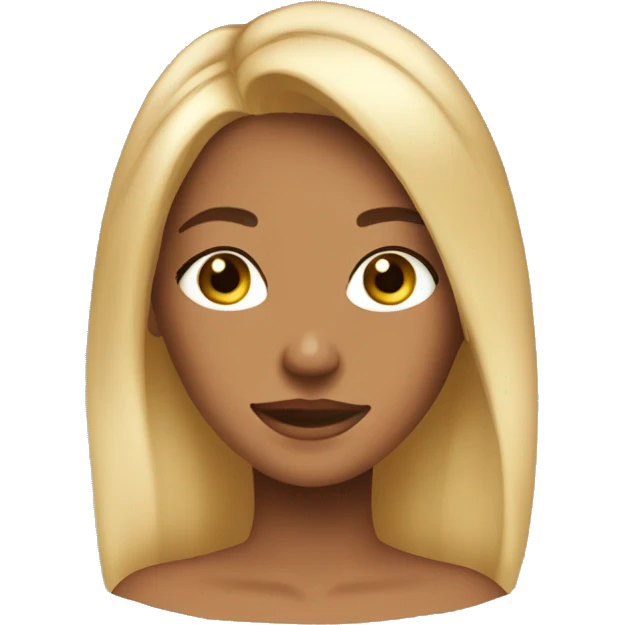 a teenage tan long blonde girl with a clay skincare mask  emoji