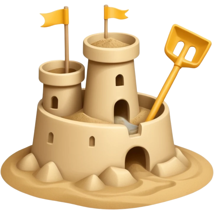 Sandcastle emoji