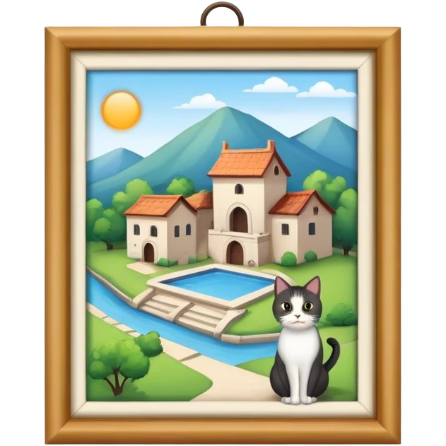 Location with cat  emoji