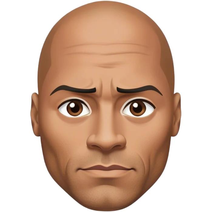 dwayne “the rock” johnson doing the eyebrow raise emoji