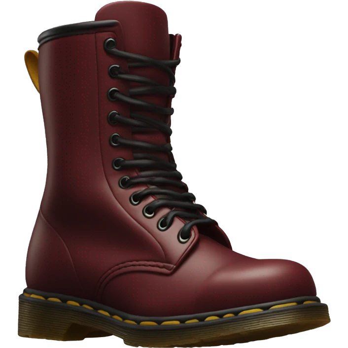 doc marten dark red emoji