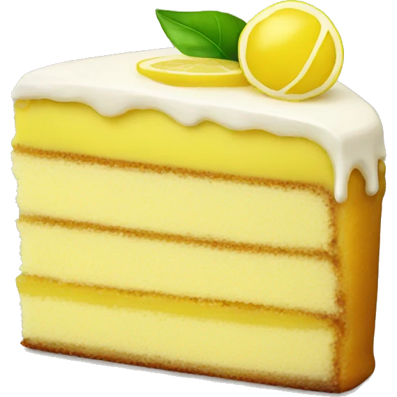 Lemon cake emoji