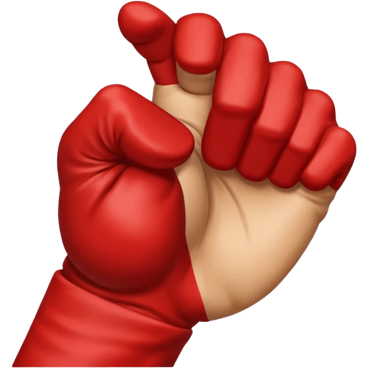 Saitama red hand punch emoji