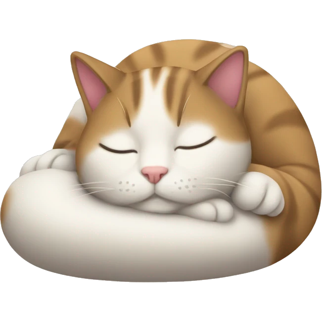Cat sleeping emoji