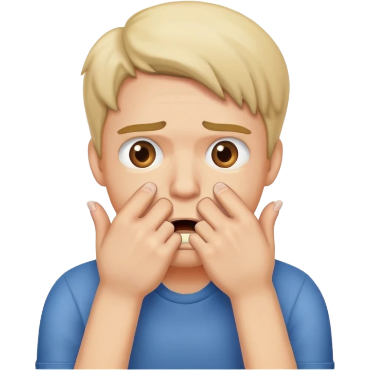Biting nails emoji