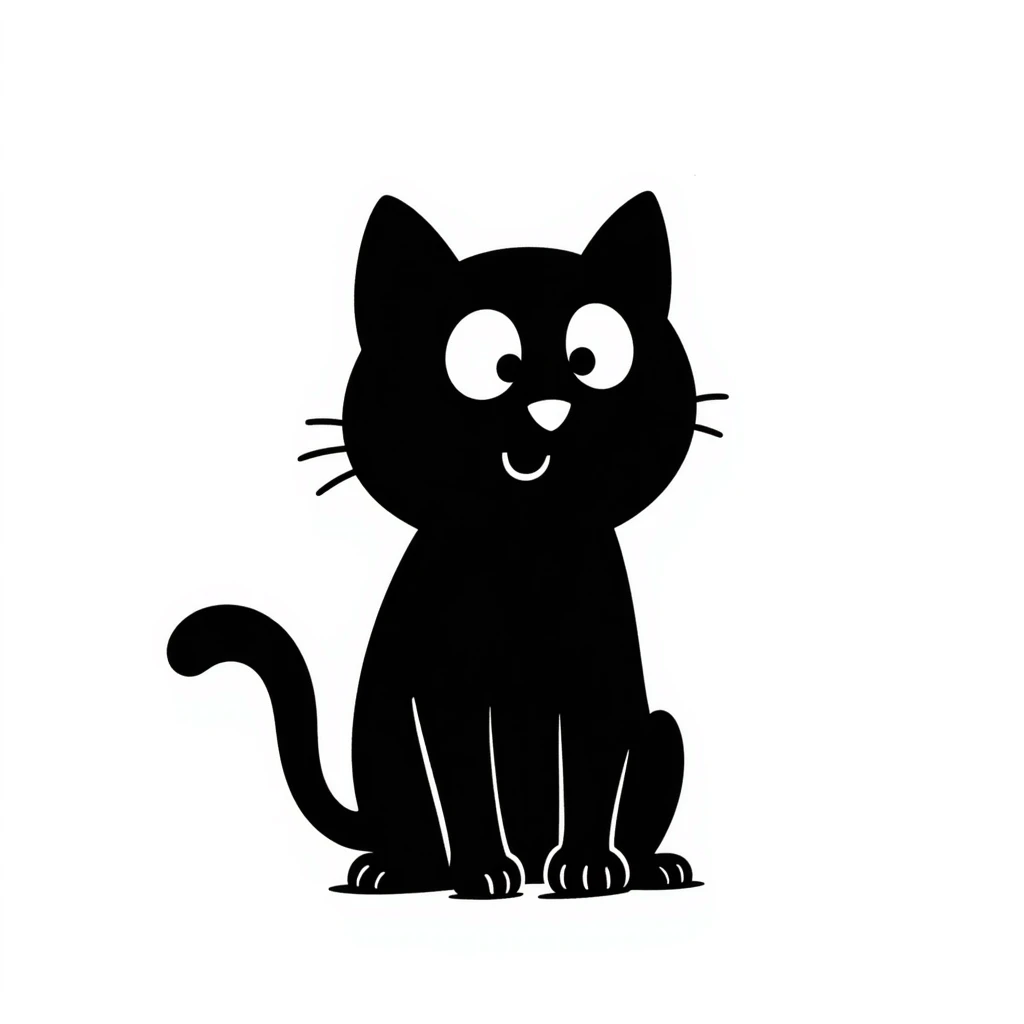 simple cat drawing emoji