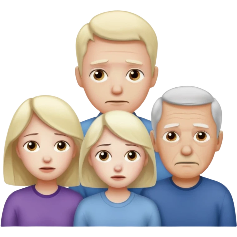 Ok keep this just change it a bit Standing next to the wife I want her brother to be sick and her parents are smiling and her grandfather is sick (no grandma) on the wife’s side. emoji