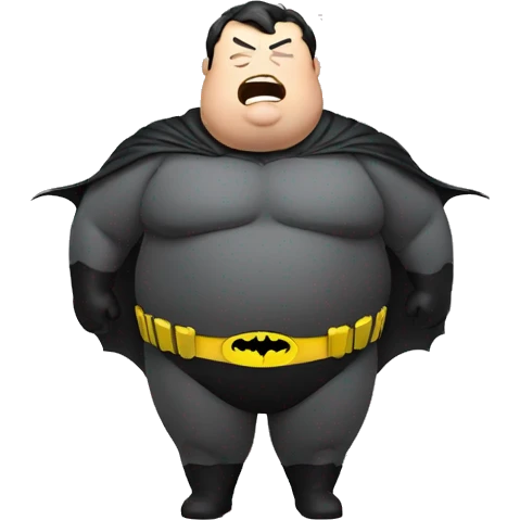 FAT BATMAN BREATHING emoji
