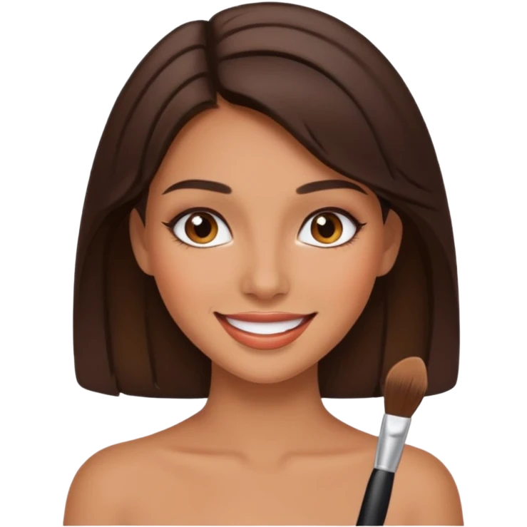sexy girl makeup brunette emoji