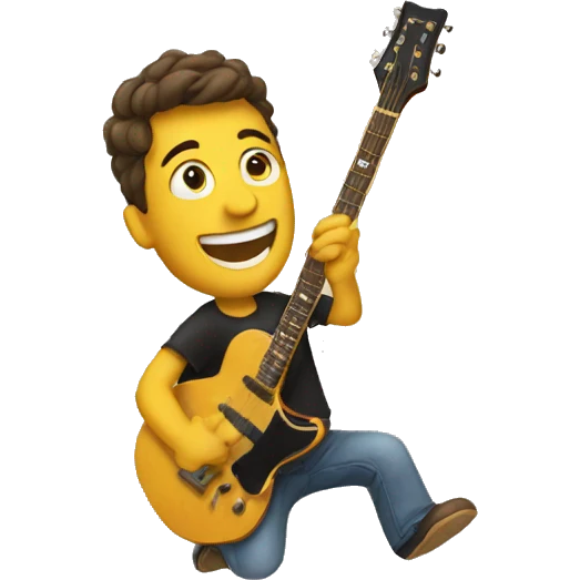 guitar man emoji