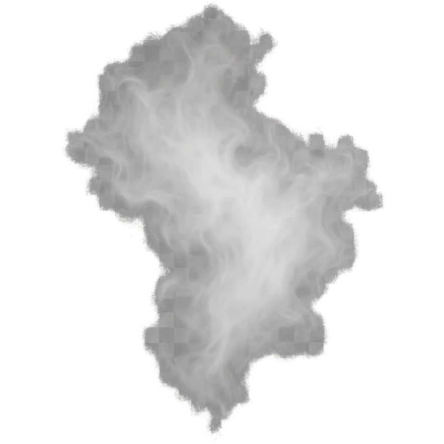 wispy white mist cloud, transparent background, ethereal look emoji