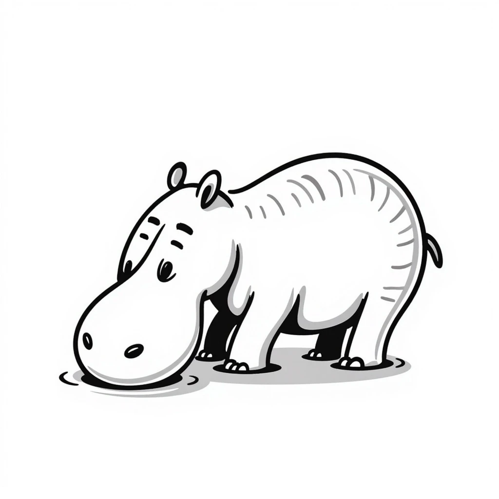 A hippo made of eggplant emoji