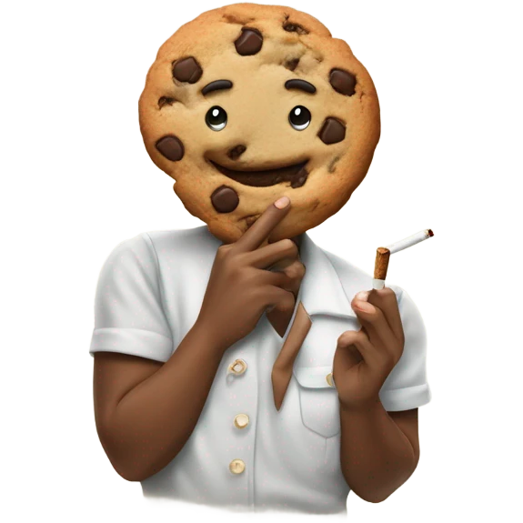Cookie smoking a cigarette  emoji