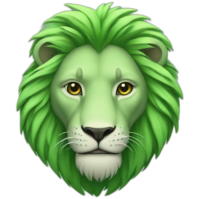 green lion emoji