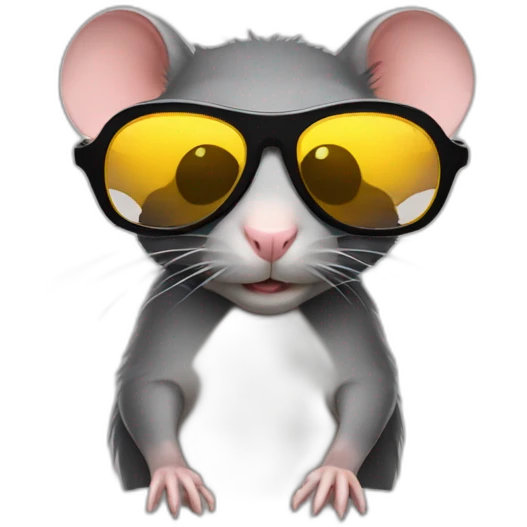 rat with sunglasses emoji
