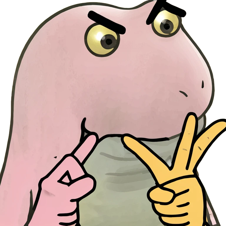 pink middle finger with yellow nails emoji