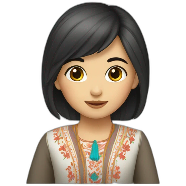 Uzbek girl emoji