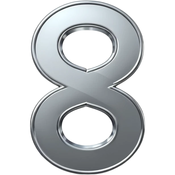 A double dollar sign emoji made of polished silver chrome, smooth metallic surface, glossy reflections, luxury swag vibe, minimal iOS emoji style, centered on white background emoji