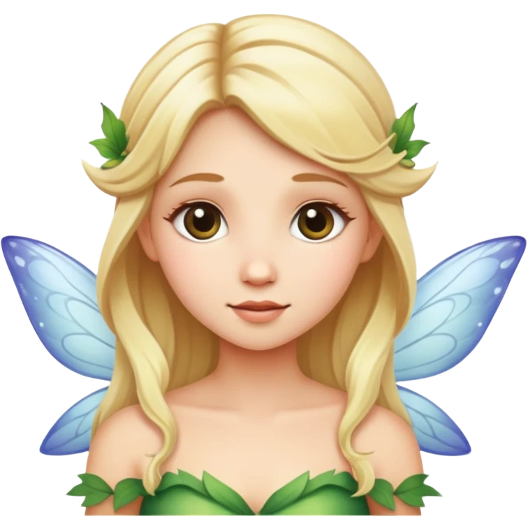 fairy with blonde hair emoji