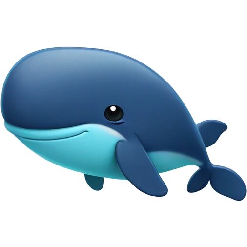 Whale wearing a t shirt emoji