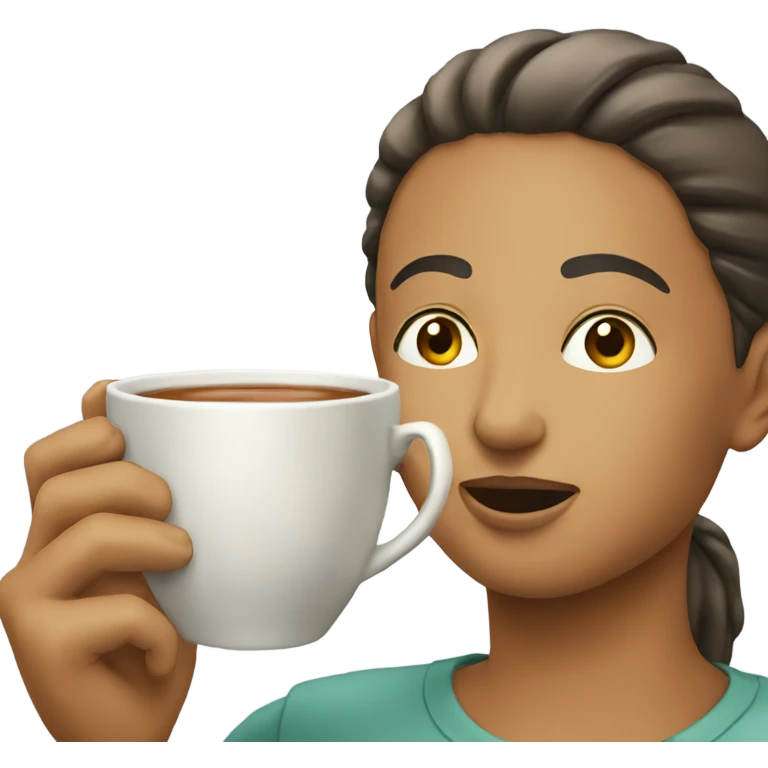 Tea sip emoji