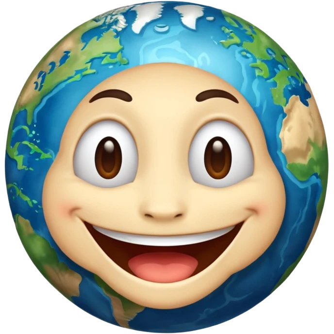 earth laughing emoji