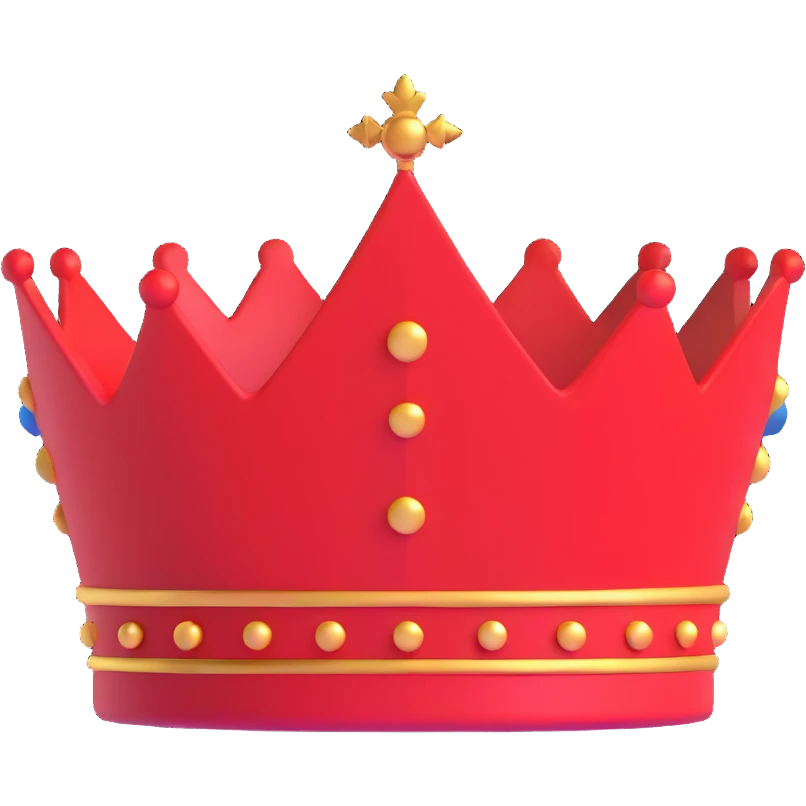 red crown emoji