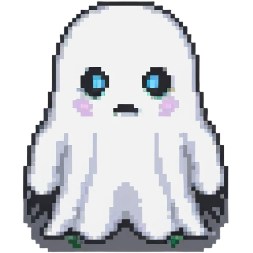 ghost with soft outline emoji