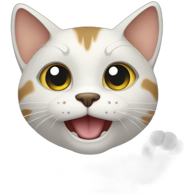 cat waving hello emoji