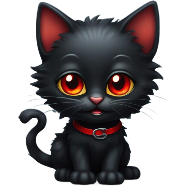 Create a evil kitten emoji