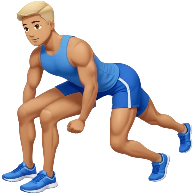 glute-bridges-exercise guy with blue shorts  emoji