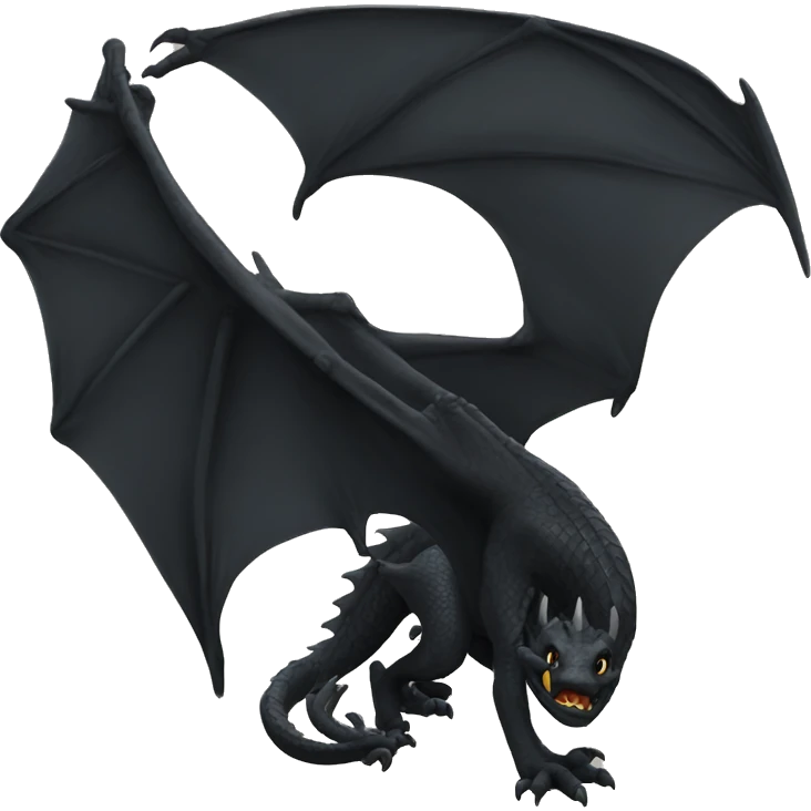 Black dragon emoji