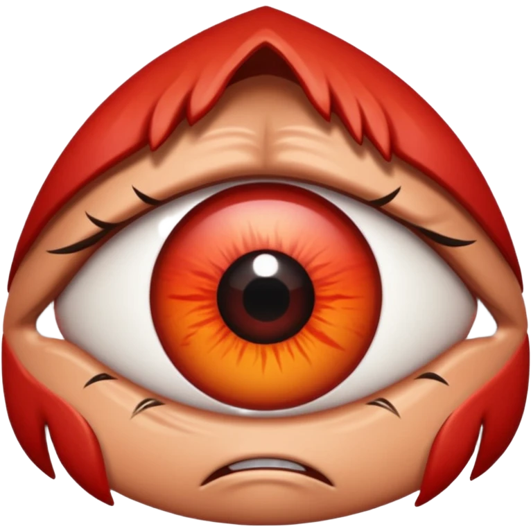 Angry only eye emoji