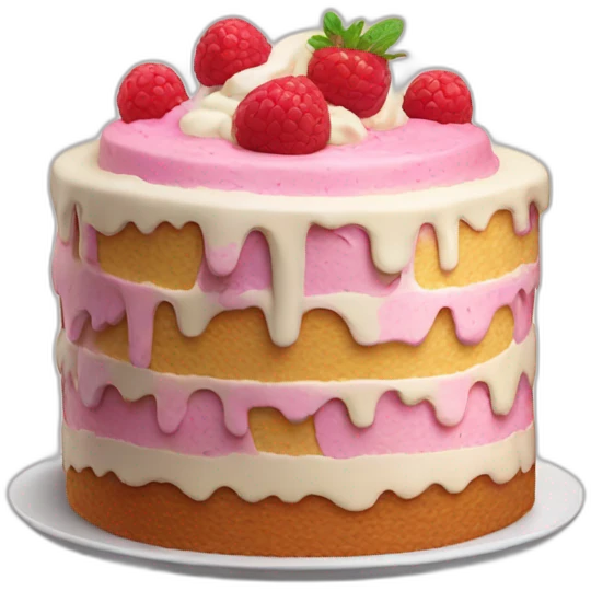 Ice cream cake emoji