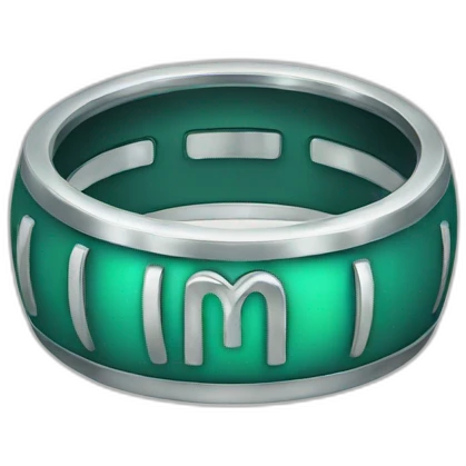 Rings with capital M emoji