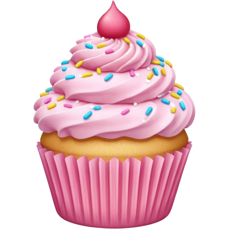 pink berry vanila cupcake emoji