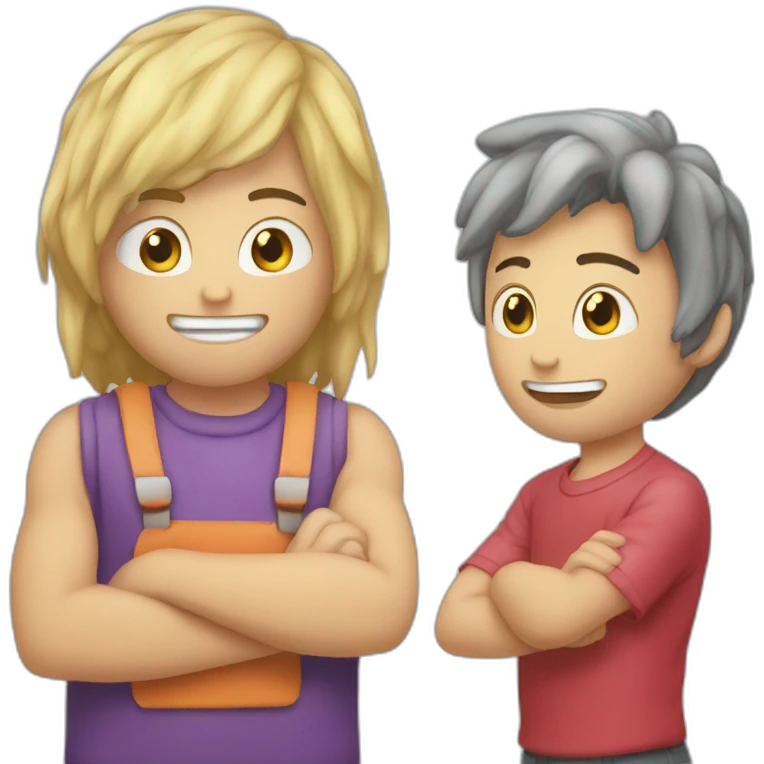 Inoxtag et michou emoji
