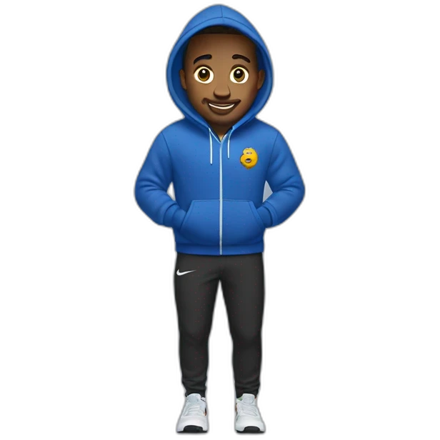Emmanuel werring a Nike hoodie emoji