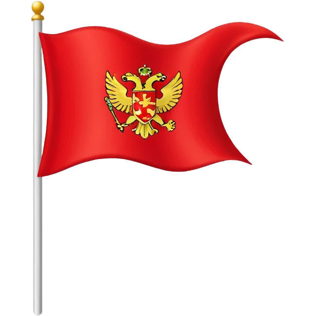 “Emoji-style red waving castle flag, flat clean lines, simple heraldic shape, no castle shown.” emoji