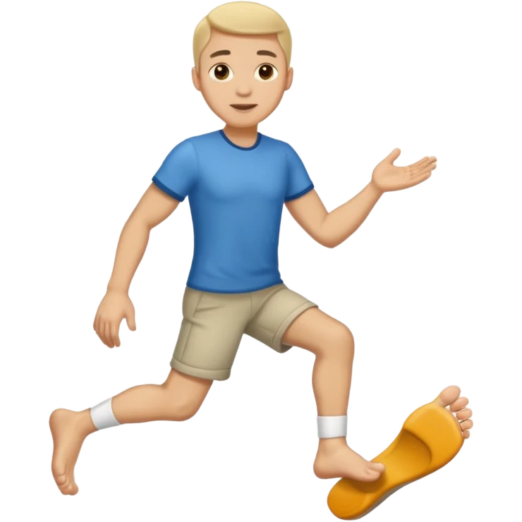 guy with big feet emoji